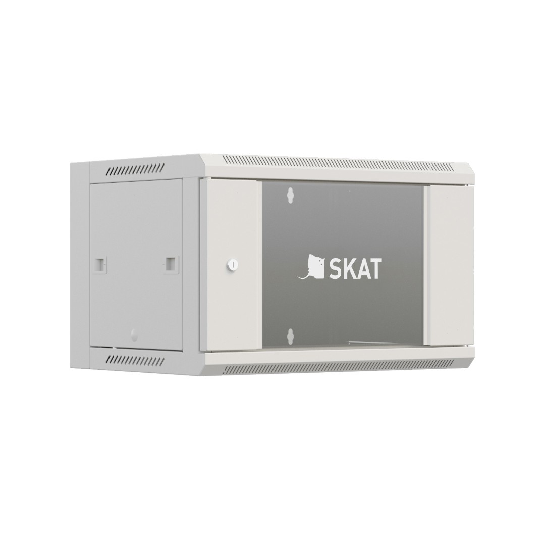 

Шкаф Бастион SKAT TB-6W660GF-G настенный 6U 600х600х370мм, дверь стеклянная, SKAT TB-6W660GF-G