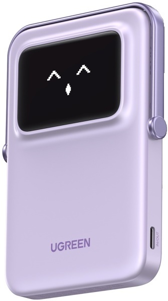 

Аккумулятор внешний UGREEN PB571 35606_ 5000mAh MIni Magnetic Wireless 20W Power Bank. Цвет: фиолетовый, PB571