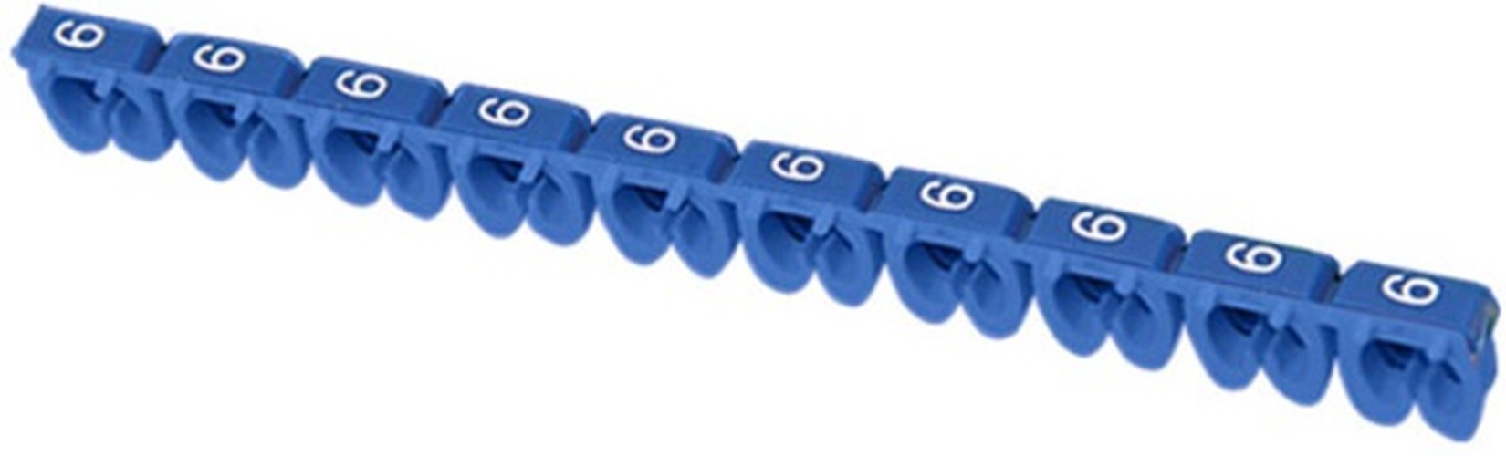 

Маркер на кабель IEK UMK01-02-6 МКН-"6" голубой 1,5мм2 (1500шт/упак), UMK01-02-6