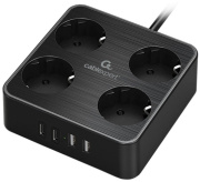 фото Сетевой фильтр  Cablexpert PLT-4-C2U2-B-3