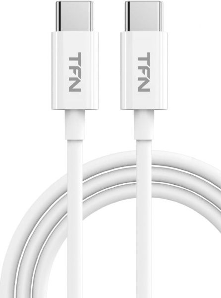 Изображение товара Кабель TFN TFN-CUSBCC1MTPWH USB-C USB-C 1 м в мягкой TPE-оплетке