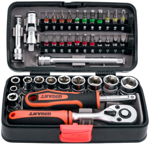 Изображение товара Набор инструментов Gigant GAS 38 для автомобиля и дома, 38 предметов