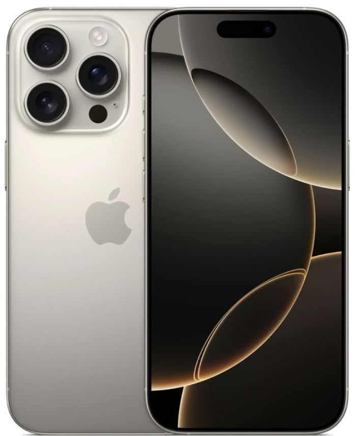 

Смартфон Apple iPhone 16 Pro 128GB MYLR3 Natural Titanium with 2 Sim trays no eSim, iPhone 16 Pro 128GB
