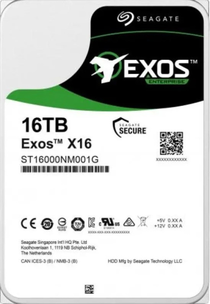 Изображение товара Жесткий диск 16TB SATA 6Gb/s Seagate Exos X16