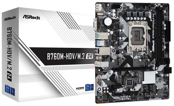 фото Материнская плата mATX ASRock B760M-HDV/M.2 D4 в Уфе
