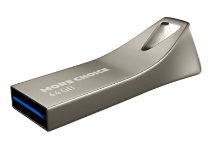 

Накопитель USB 3.0 64GB More Choice MF64m Silver, MF64m