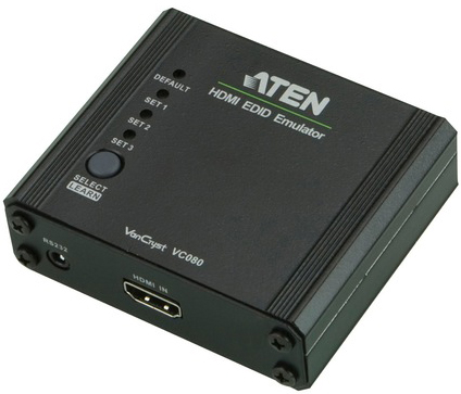 

Адаптер Aten VC080-AT эмулятор EDID, HDMI, Female, без БП, (макс.разр.1920*1200 60Hz), VC080-AT