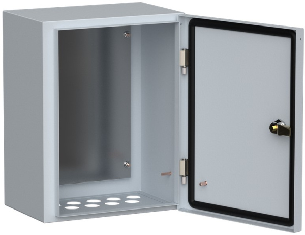 Изображение товара Щит IEK YKM40-01-54 навесной металлический IP54, 1 дверь, серый