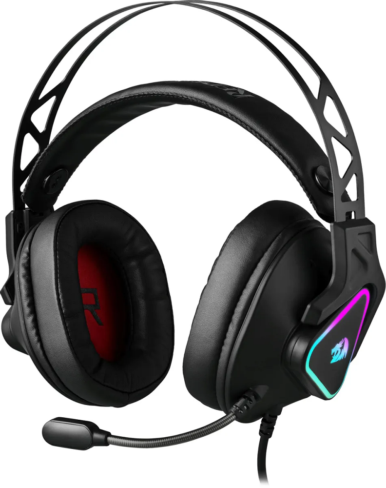 

Гарнитура проводная Redragon Cadmus 70712 RGB, звук 7.1, USB, черная, Cadmus