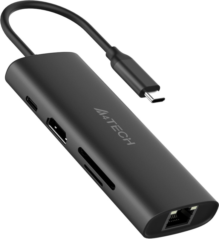

Разветвитель A4Tech DST-80C USB-C 2порт. серый 1909755, DST-80C