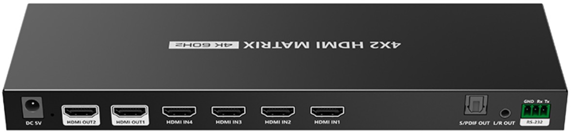 

Коммутатор LENKENG LKV422 матричный 4x2 HDMI, 4K, LKV422