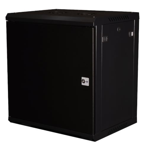 

Шкаф настенный 19", 12U Datarex DR-643001 телекоммуникационный 635X600х450 мм, дверь металл, черный, DR-643001