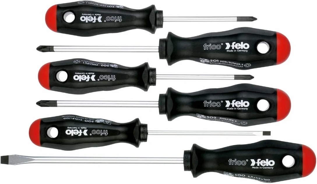 

Набор отверток Felo 50096317 SL/PH/PZ, 6 шт, 50096317