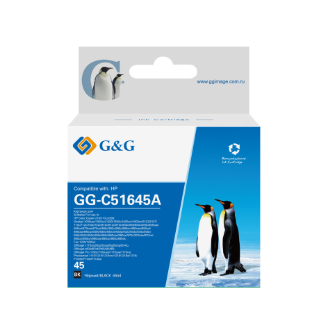 Изображение товара Картридж G&G GG-C51645A совместимый для HP струйных принтеров