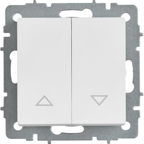 Изображение товара Выключатель двухклавишный IEK BR-V15-0-10-K91