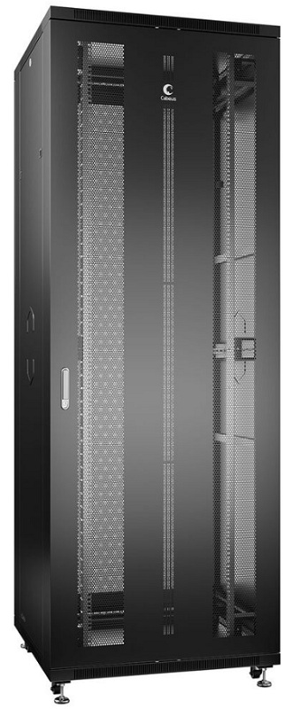

Шкаф напольный 19", 47U Cabeus ND-05C-47U80/80-BK телекоммуникационный 800x800x2277mm (ШхГхВ) передняя и задняя перфорированные двери, ручка с замком,, ND-05C-47U80/80-BK