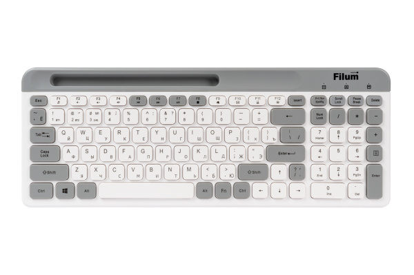 Изображение товара Беспроводная мембранная клавиатура Filum FL-WKB10 с цифровым блоком и английской русской раскладкой
