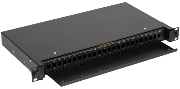 фото Кросс оптический стоечный 19" выдвижной 1U NikoMax NMF-RP24SC-TS-P1-1U-BK в Екатеринбурге