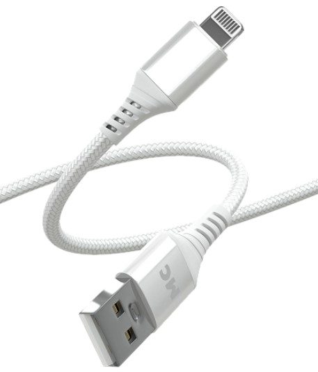 

Кабель More Choice K69i USB 2.4A для Lightning 8-pin нейлон 2м, K69i
