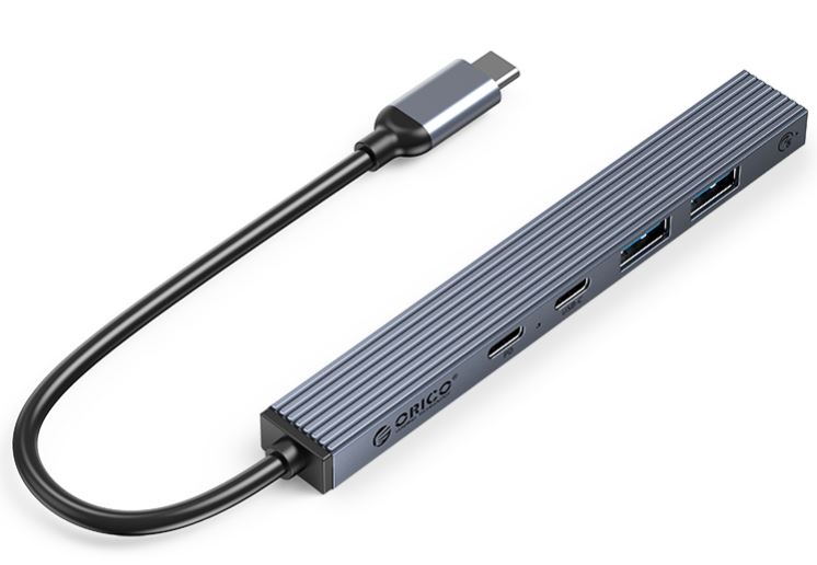 

Разветвитель Orico ORICO-BHC2-5CP-GY-BP с 1xUSB-A 3.0, 5 Гбит/с, 2xUSB-A 2.0, 480 Мбит/с, 1xUSB-C 2.0 480 Мбит/с, 1xUSB-C PD 60 Вт, подключение через, ORICO-BHC2-5CP-GY-BP