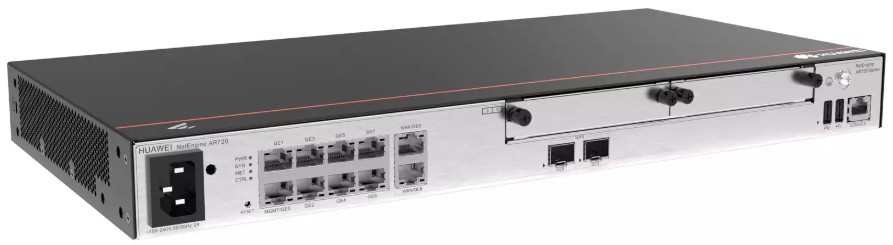 

Маршрутизатор Huawei AR720 02354GBG-001 2*GE combo WAN, 1*10GE(SFP+) WAN, 8*GE LAN, 1*GE combo LAN, 2*USB, 2*SIC, up to 700 users, forwarding performa, AR720