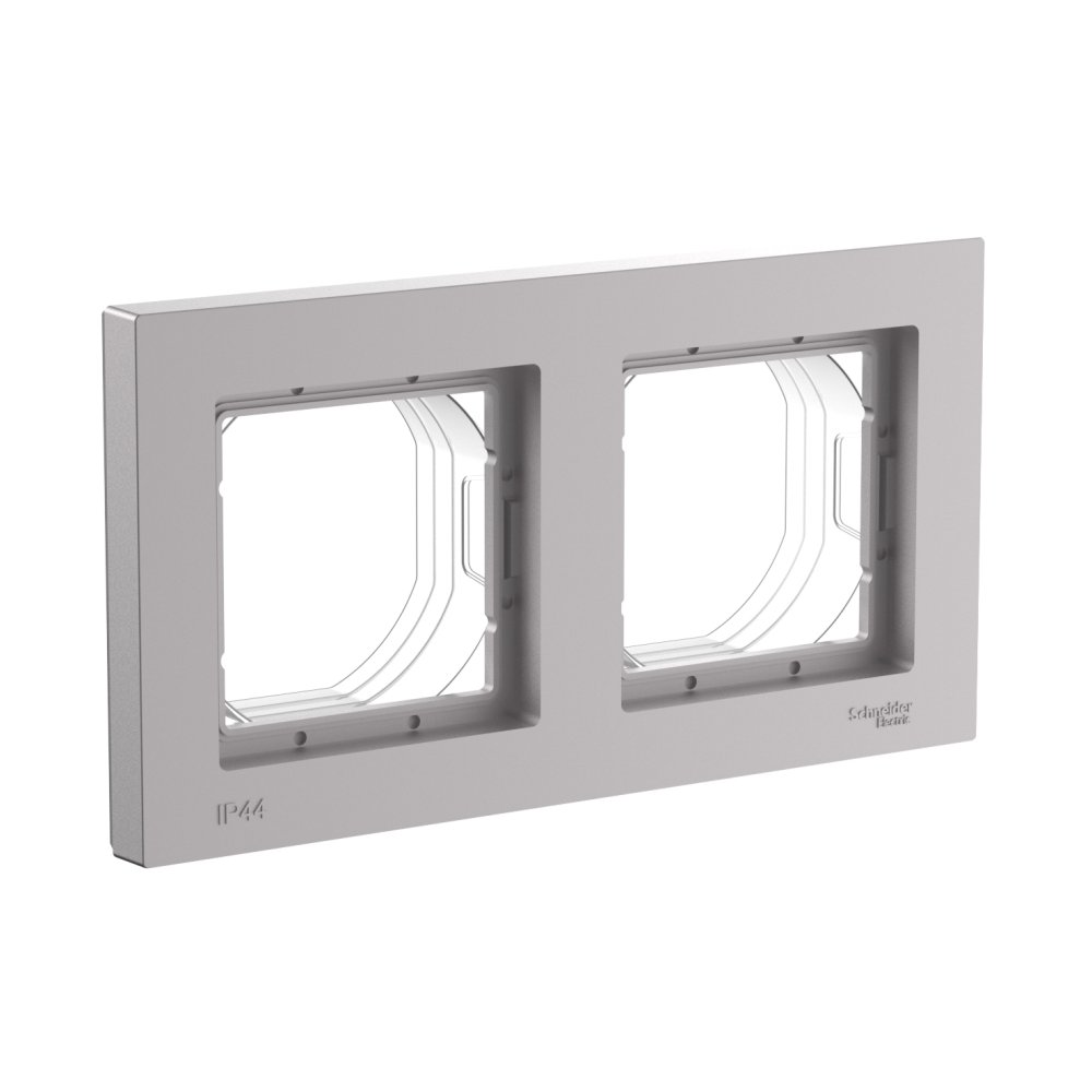 

Рамка двойная Systeme Electric ATN440302 AtlasDesign AQUA IP44 алюминий, ATN440302