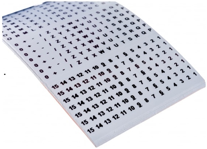 

Набор Rexant 07-6202 самоклеящиеся МС-2 (цифры от 0 до 15, буквы A-Z, знаки +, -, /), 07-6202