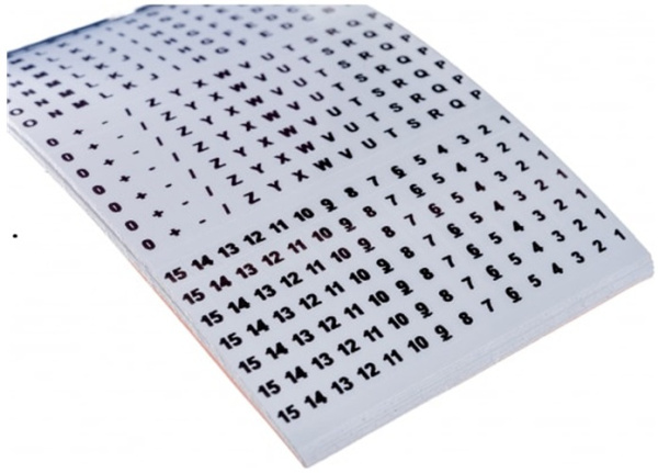 Изображение товара Самоклеющиеся кабельные маркеры Rexant 07-6202 комплект 10 страниц