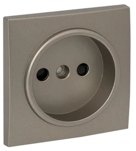 

Накладка розетки без заземления EKF ESR10-L-022-40 Валенсия 10 А кашемир с защитными шторками, ESR10-L-022-40