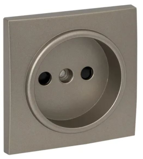Изображение товара Накладка розетки без заземления EKF ESR10-L-022-40