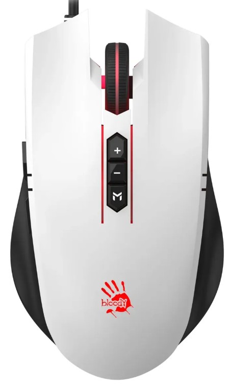 

Мышь A4Tech Bloody ES7 ES7 PANDA WHITE белый оптическая 6000dpi USB 8but (2076749), Bloody ES7