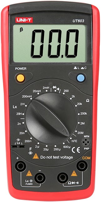 

Измеритель UNI-T UT603 RLC-метр, 0.0002, 0.002, 0.02, 0.2, 2, 20МОм, UT603