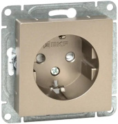 фото Розетка с заземлением  EKF UP1-SOC-111