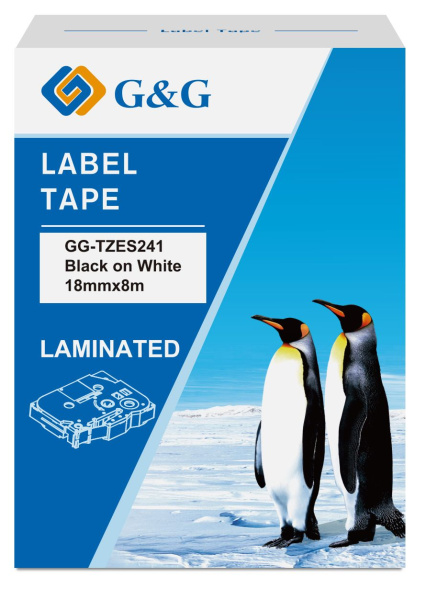 Изображение товара Картридж ленточный G&G GG-TZES241 для Brother 1230 1280 2700VP 18 мм 8 м