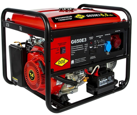 Изображение товара Генератор бензиновый DDE G650E3