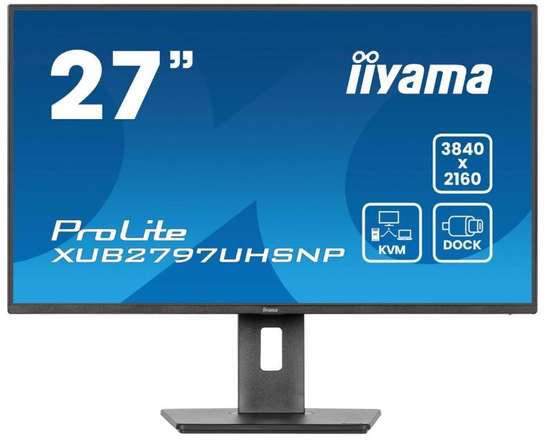 

Монитор 27" Iiyama ProLite XUB2797UHSNP-B1 3840x2160 LED, 16:9, IPS, 350cd, 1300:1, 4ms, 178/178, DP, HDMI, USB, 60Hz, Speakers, HAS, Pivot, VESA, bla, ProLite XUB2797UHSNP-B1