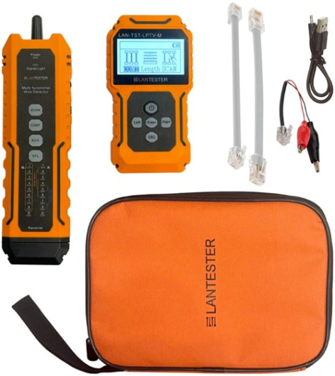 Изображение товара Многофункциональный тестер LAN-TST-LPTV-M для кабелей и линий связи