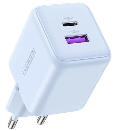 Изображение товара Зарядное устройство UGREEN X516 с двумя портами USB-C и USB-A 30 Вт быстрозарядка