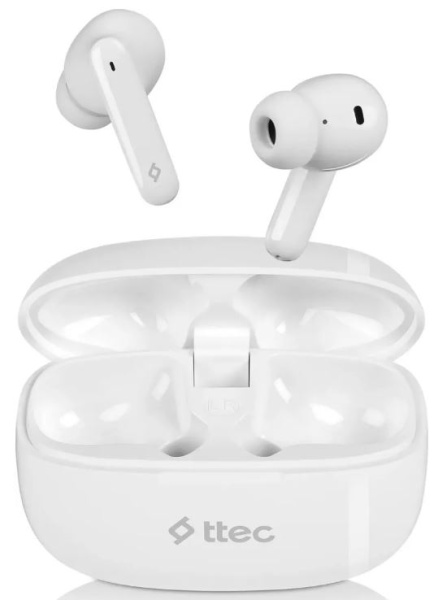 Изображение товара Беспроводные внутриканальные наушники TTEC AirBeat Snap Bluetooth 5.1 белый