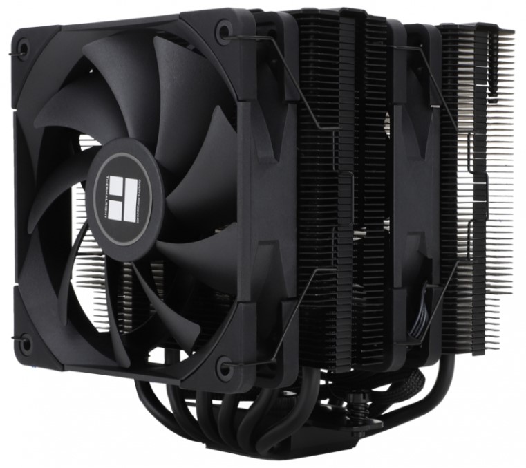 

Кулер Thermalright Peerless Assassin 120 PA120-BLACK LGA115x/2011/-3/2066/1200/1700/AM4/AM5 (2*120mm, 1550rpm, 66.17CFM, 25.6dBA, 4-pin PWM), Peerless Assassin 120