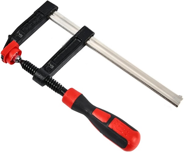 

Струбцина Deli DL110830Z F-образная усиленная 300x80 мм, макс. усилие зажима 3000N, резьба 14мм, DL110830Z