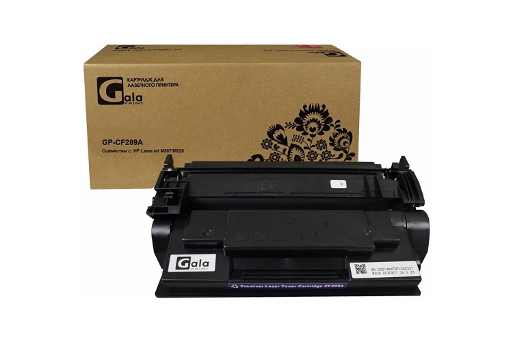 

Тонер-картридж GalaPrint GP_CF289A (№89A) для принтеров HP LaserJet M507/M528 5000 копий, GP_CF289A