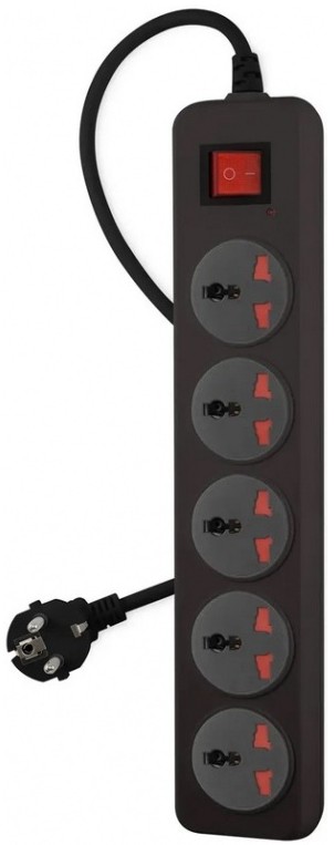 

Сетевой фильтр Buro 500UNH-1.8-BG 1.8м (5 розеток) черный/серый (коробка), 500UNH-1.8-BG