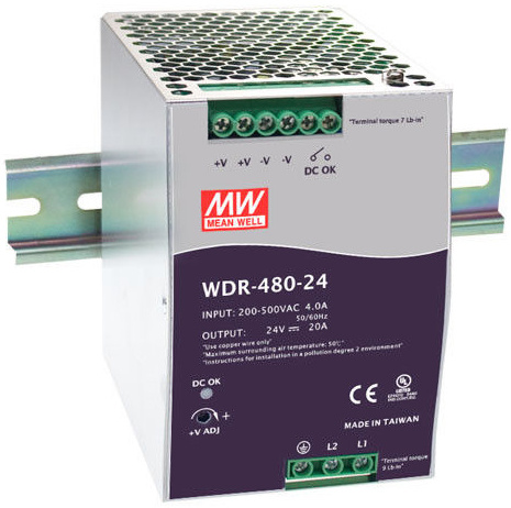 фото Преобразователь AC-DC сетевой Mean Well WDR-480-24 в Уфе