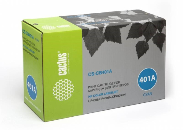 фото Картридж голубой Cactus CS-CB401AR в Ростове-на-Дону