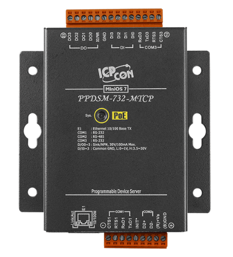 

Преобразователь ICP DAS PPDSM-732-MTCP CR PPDS-732-MTCP with Metal Case, PPDSM-732-MTCP CR