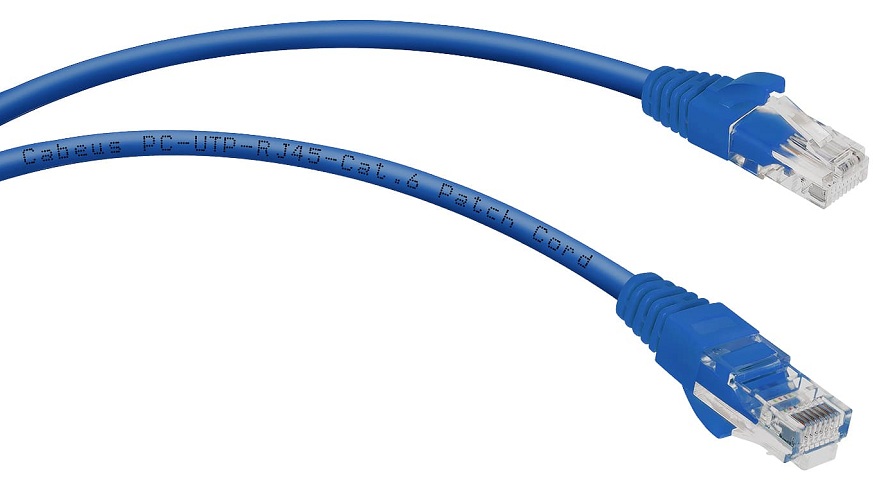 фото Кабель патч-корд U/UTP 6 кат. 5м  Cabeus PC-UTP-RJ45-Cat.6-5m-BL-LSZH