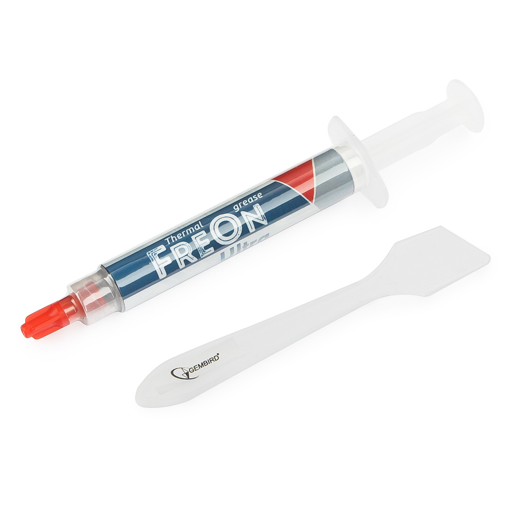 

Термопаста Gembird FreOn Ultra GF-21-3 для радиаторов, 3гр, шприц, FreOn Ultra GF-21-3