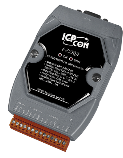 

Преобразователь ICP DAS I-7530A-G CR Intelligent RS-232 / 485 / 422 to CAN converter, I-7530A-G CR