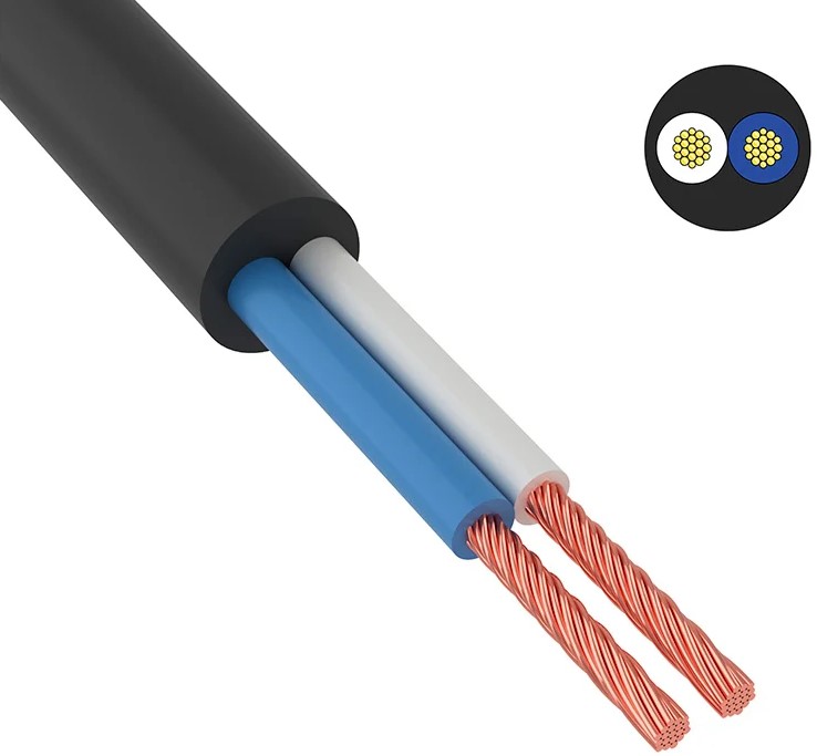 

Провод ККЗ 01-8031-4 ПВС 2x0,75 мм², 200 м., черный, ГОСТ, 01-8031-4